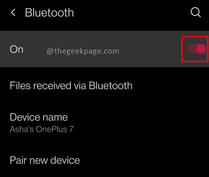 Bluetooth omogućen Min