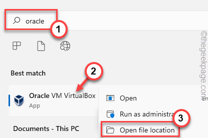 Oracle Open File-Standort Min
