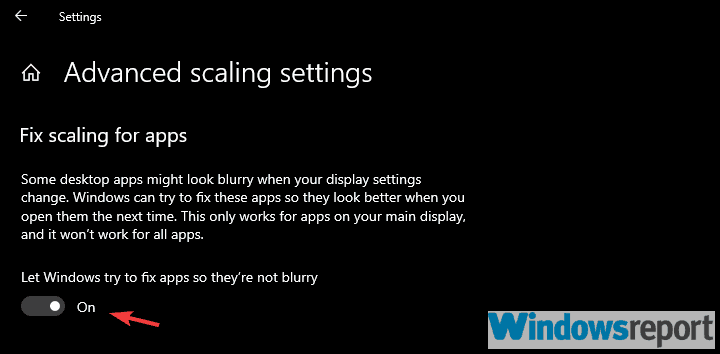 réparer les icônes pixelisées floues windows 10