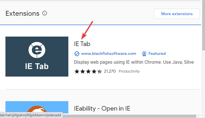 IE-Tab-Anwendung