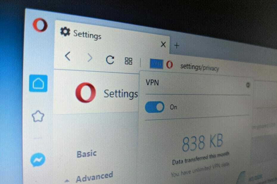 usa VPN per Opera