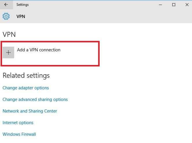 VPN nije kompatibilan sa sustavom Windows 10