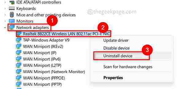 Απεγκαταστήστε το Wifi Adapter Device Manager 11zon