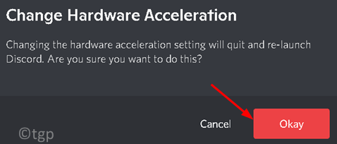 Discord Conferma Modifica Accelerazione Hardware Min