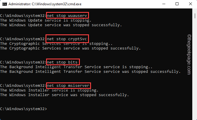Stoppa Windows Update Services Min