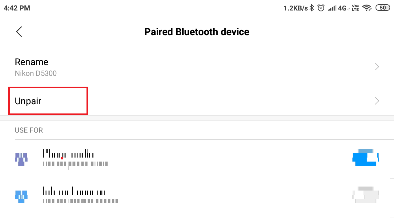 Nikon-kamera ei muodosta yhteyttä Bluetoothiin