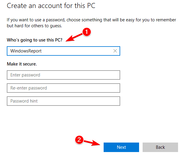 sisselogimisteave Microsofti kontoga Windows 10 ei saa sisse logida
