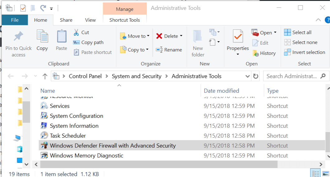 „Windows Defender“ užkarda su išplėstine sauga
