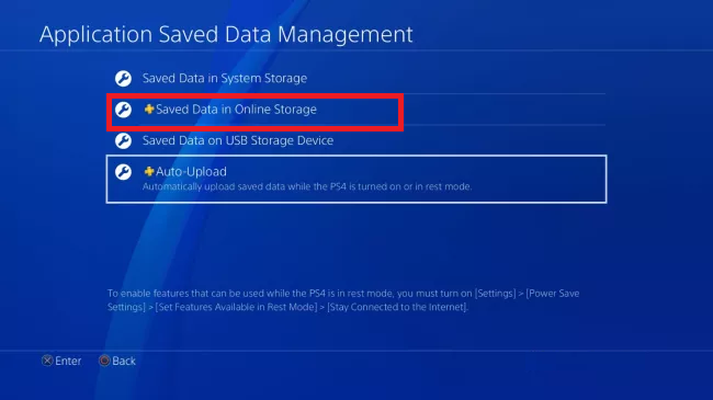 biztonsági mentés PS4 adatok mentése