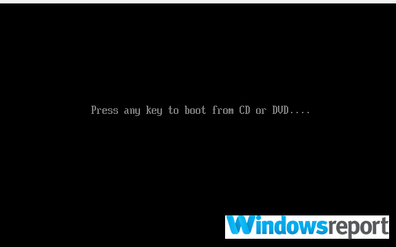 Windows'u bu sürücüde bulunan hataları başlatmak için herhangi bir tuşa basın