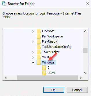 Потърсете за папка Отидете до папката на Windows в потребители на C Drive