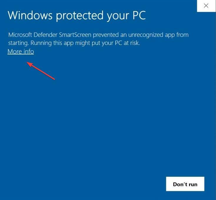 дополнительная информация, чтобы исправить, Windows заблокировала доступ к этому файлу
