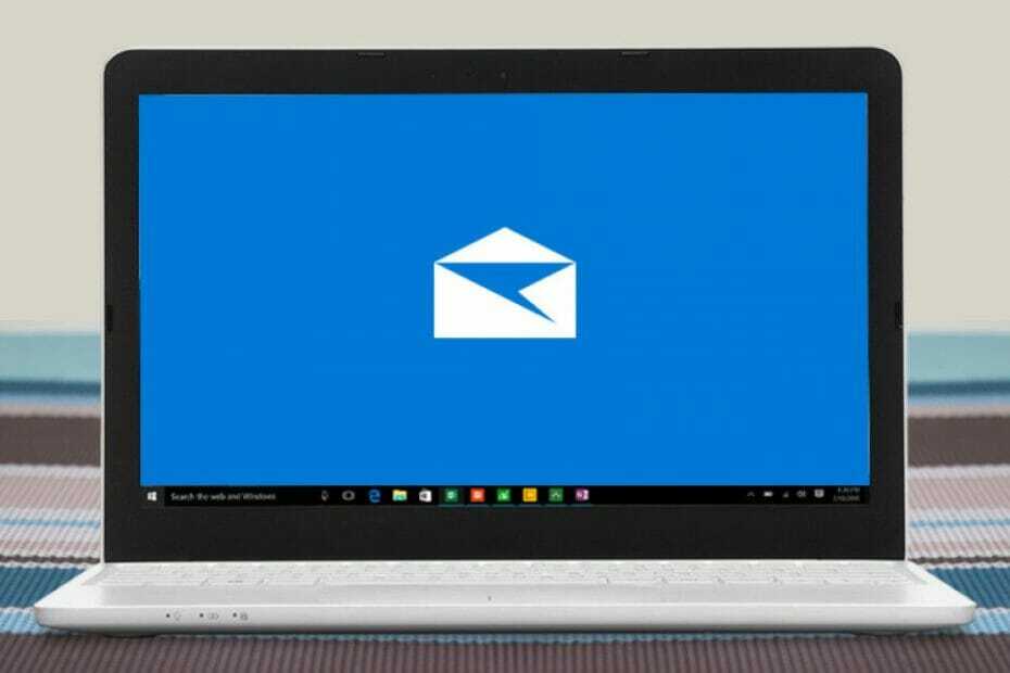 aplikace Windows Mail připnutá na hlavní panel