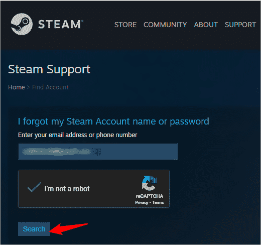 Steamcaptchasearch მინ