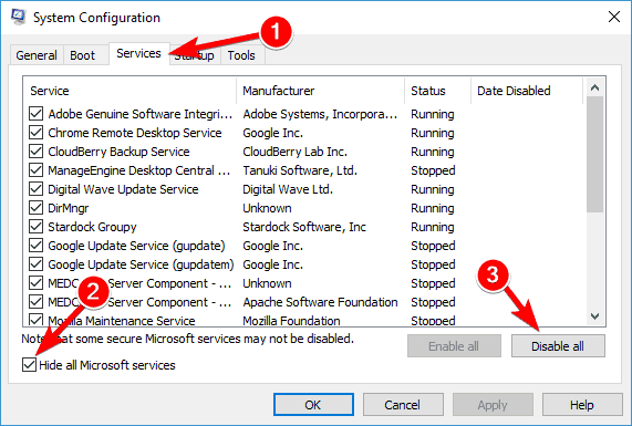 Napaka pri ponovnem zagonu sistema Windows 0x8024a112