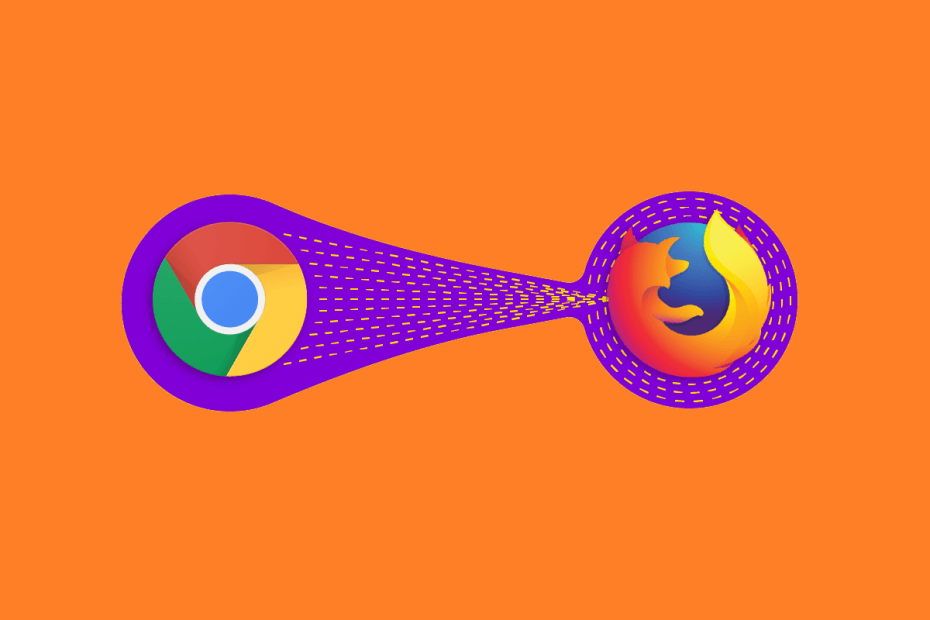 importare i segnalibri di Chrome in Firefox