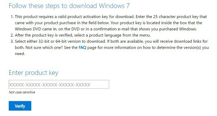 Windows 7 ISO-Datei herunterladen