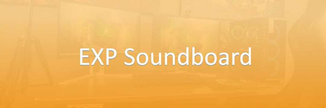 EXP soundboard soundboard შეუსაბამობისთვის