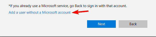 adăugați un alt cont de utilizator Microsoft