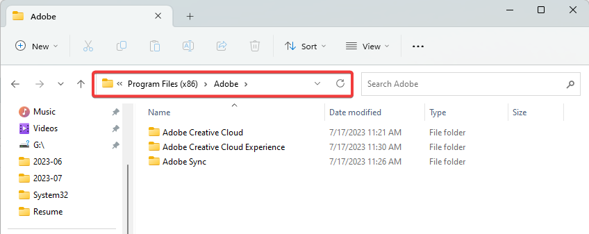 Adobe Creative Cloud prethodne verzije se ne prikazuju
