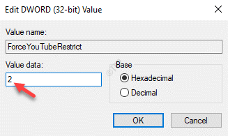 Dword (32 Bit) Değer Değer Verilerini Düzenle 2 Tamam