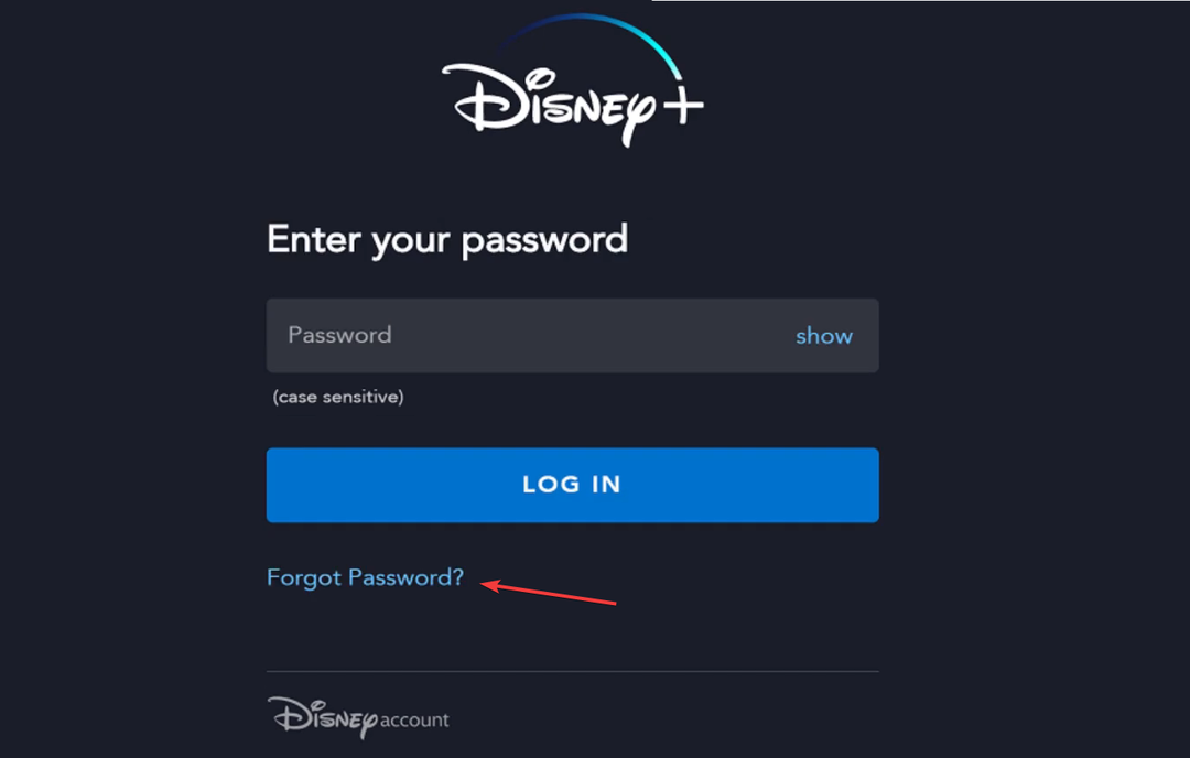 zapomenuté heslo