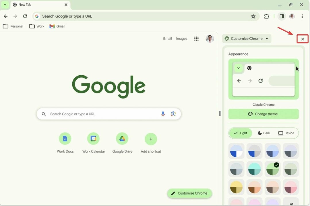 Chrome'i uus disain võimaldab teil kohe oma kodulehte isikupärastada