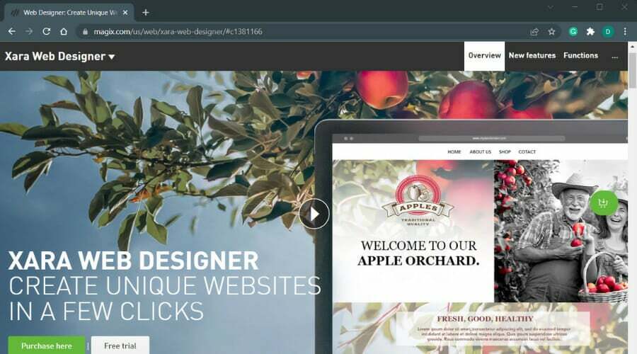  Xara Web Designer - Hitra izdelava spletnega mesta 
