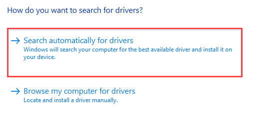 Automatisch nach Driver Universal Min. suchen