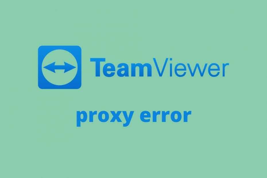 Как да коригирам грешка на прокси TeamViewer