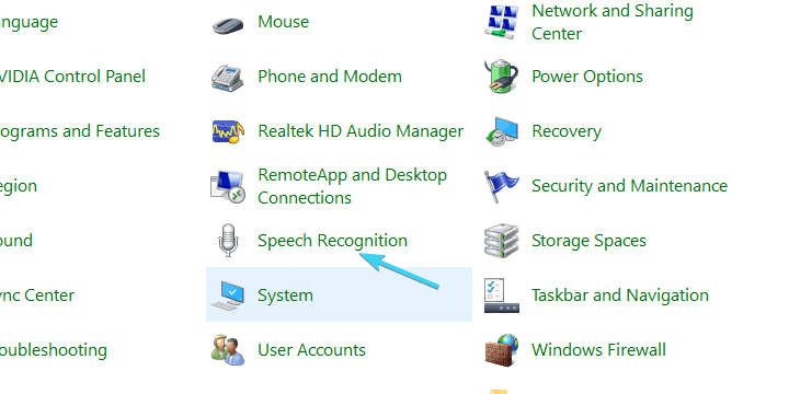 kompiuterio valdymas balsu „Windows 10“ kalbos atpažinimas