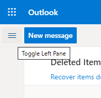Alternar la opción del panel izquierdo Outlook cómo mantener las reuniones rechazadas en el calendario
