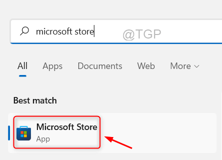 Öffnen Sie den Microsoft Store Win11 Min