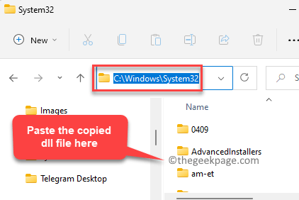 File Explorer System32 Tempel File Dll yang Disalin Min