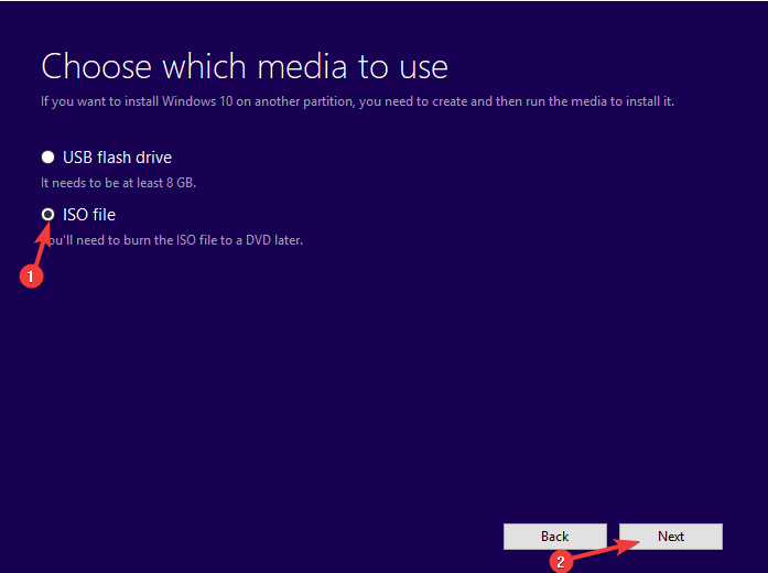 Windows 10 iso-tiedosto ei toimi