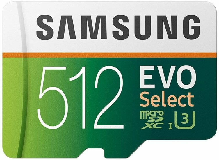 beste Speicherkarten für Dashcams Samsung EVO Select 512GB