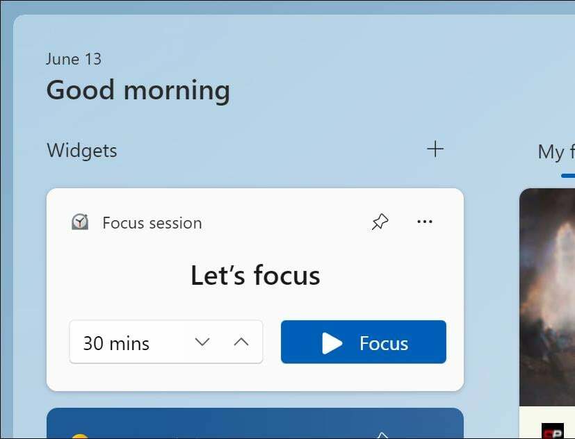 sesiuni de focus windows 11
