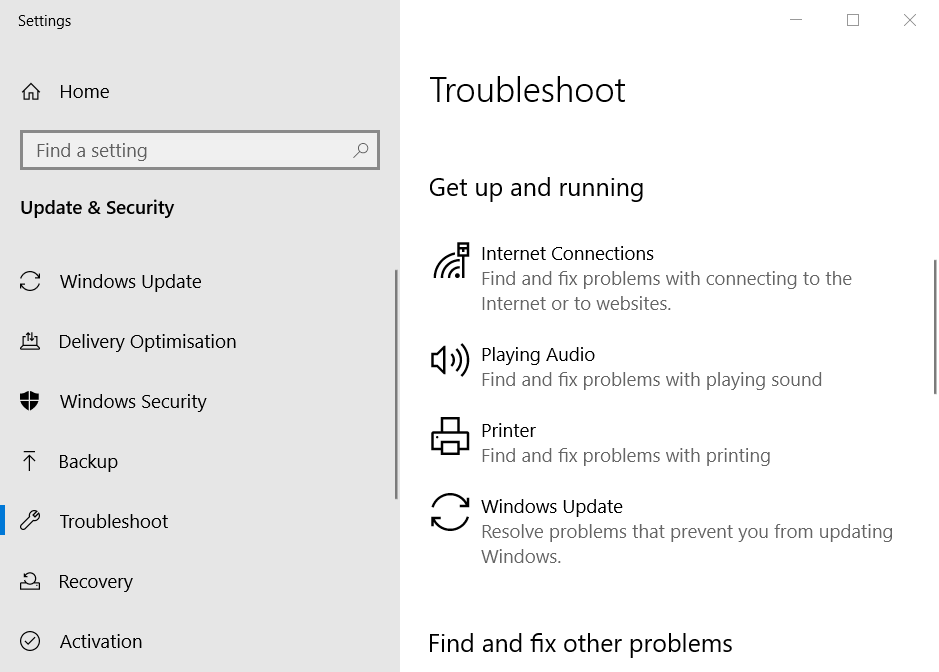 Na kartě Odstraňování problémů nemohl průvodce spustit mikrofon Windows 10