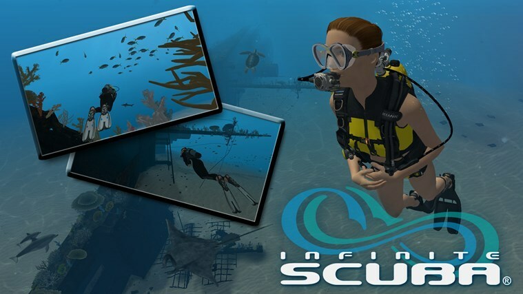 Windows 8에서 Infinite Scuba로 실제 스쿠버 다이버처럼 바다를 탐험하세요