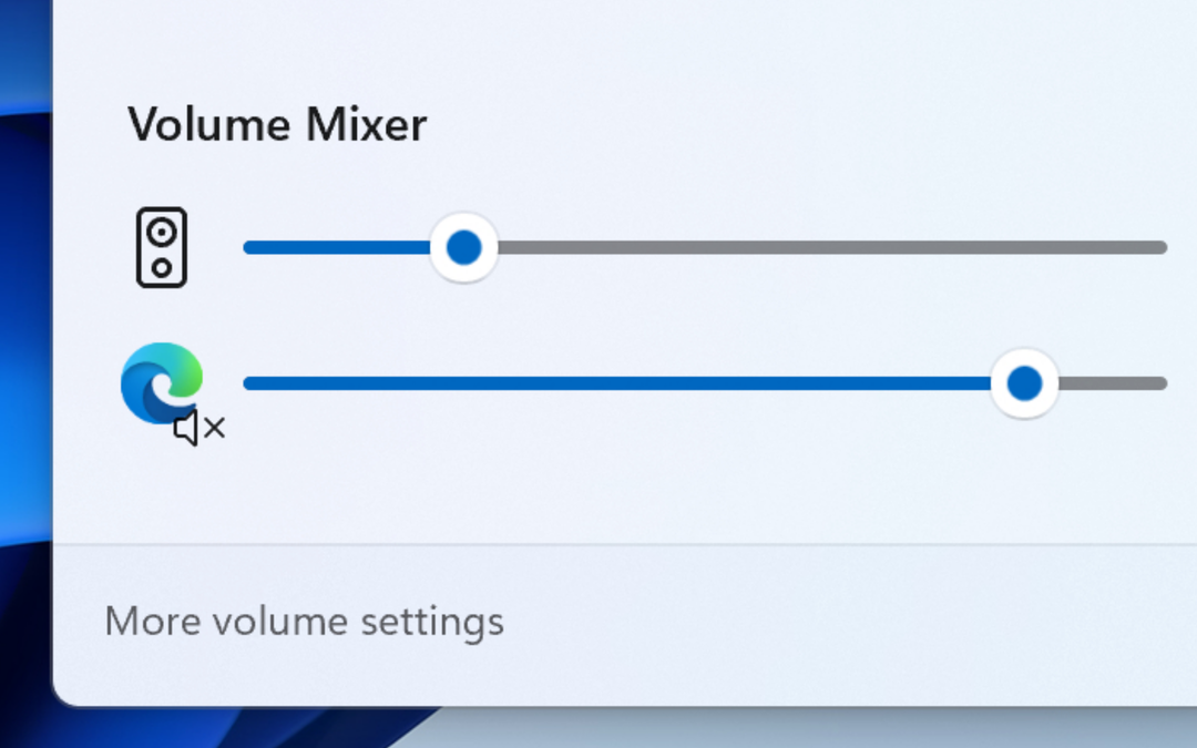 Setările pentru Mixer de volum și tastatură sunt actualizate în Windows 11