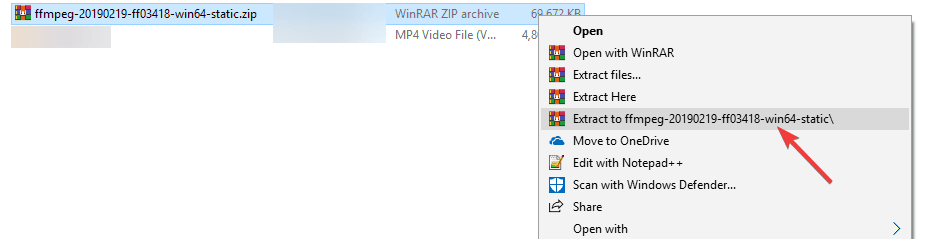 cliquez sur extraire ffmpeg windows 10 comment télécharger et installer