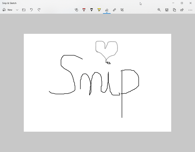 Hvordan redigere en billedtekst med Snip & Sketch