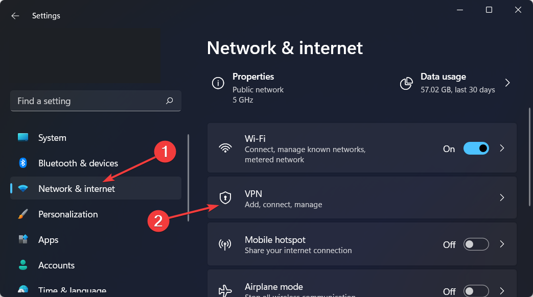 네트워크 VPN 설정