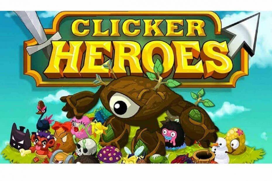 Korjaus: Clicker Heroes -ongelmat Windows 10: ssä