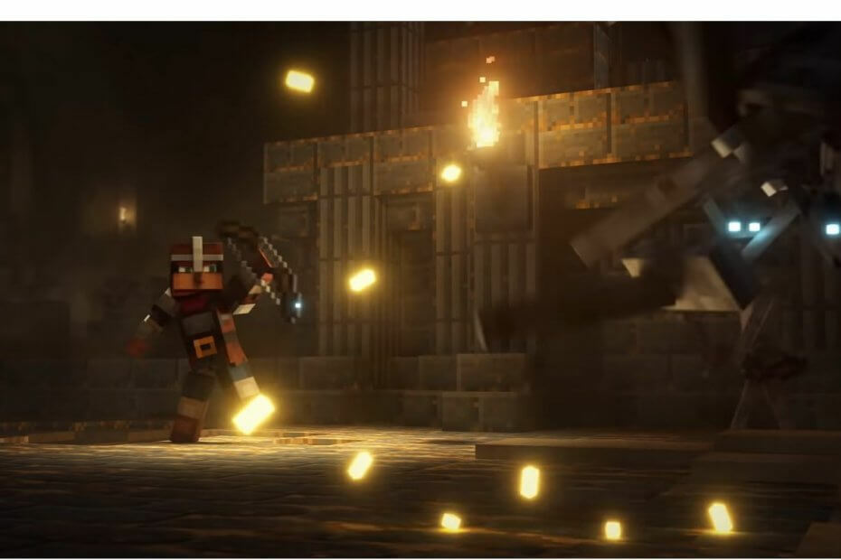 Bojová hra Minecraft Dungeons je teraz k dispozícii pre Xbox One
