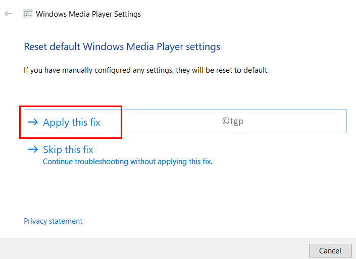 Windows Media Player-inställningar Använd Fix Min