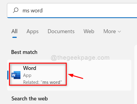 Öffnen Sie MS Word Win 11 11zon