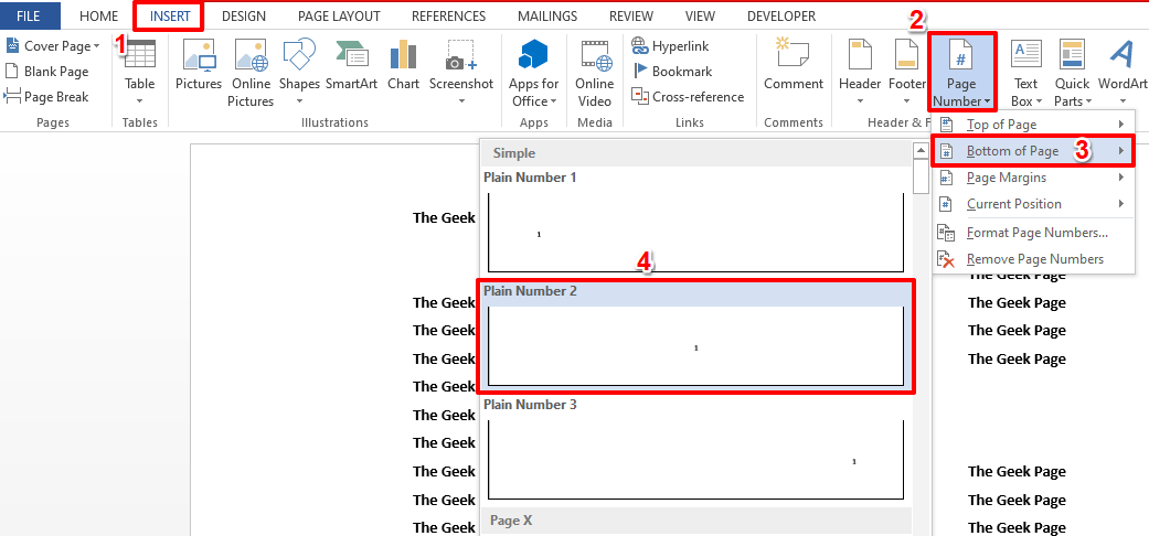Cara menyembunyikan Nomor Halaman Tunggal dalam Dokumen Microsoft Word