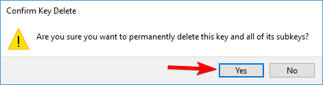 odstranit klíč Windows 10 se nemůže přihlásit k vašemu účtu