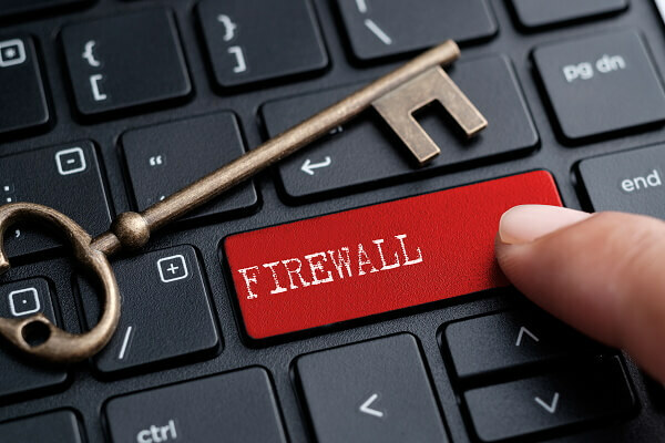 desligue o software de firewall